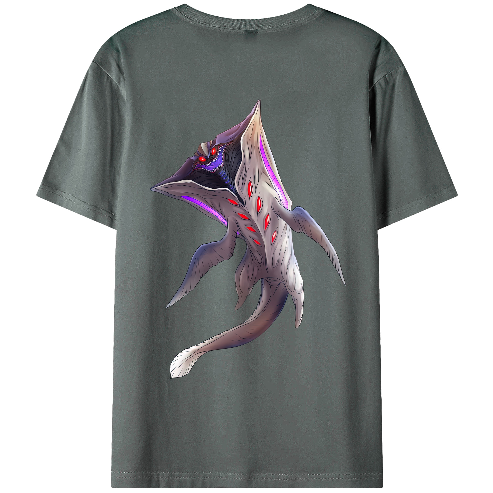 （画像用） ウルトラマン Ultraman 綿100％ メンズ半袖Tシャツ（バックプリント） 通気性